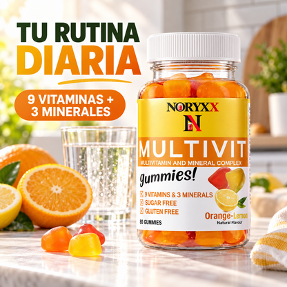NORYXX Multivit Gummies | 9 Vitaminas y 3 Minerales