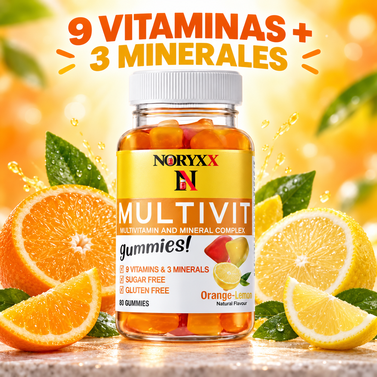 NORYXX Multivit Gummies | 9 Vitaminas y 3 Minerales