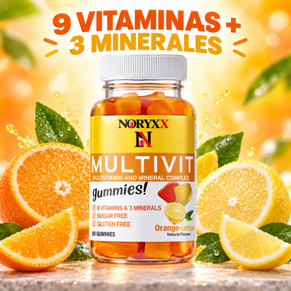 NORYXX Multivit Gummies | 9 Vitaminas y 3 Minerales