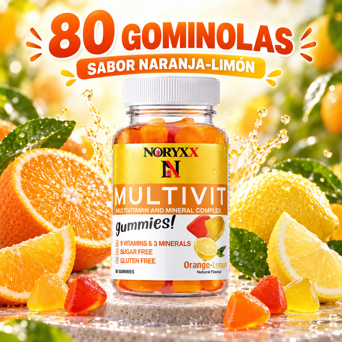NORYXX Multivit Gummies | 9 Vitaminas y 3 Minerales
